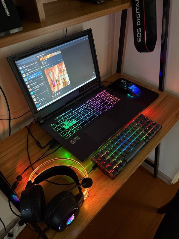 Ноутбук ASUS ROG STRIX G17 2022, Клавиатура Keychor k6 RGB Bluetooth USB C