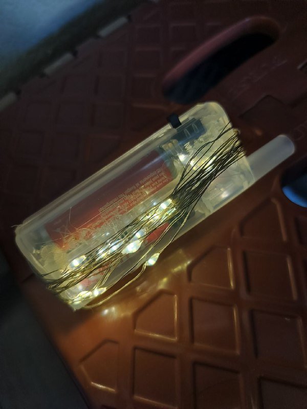 Маленькая ёлочка с гирляндой и украшениями 50 см 3