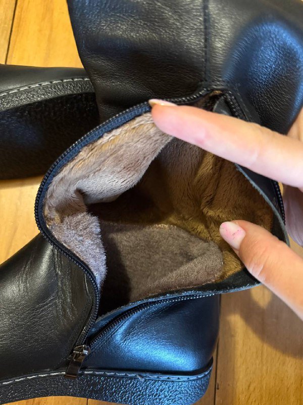 Кожаные женские сапоги трубы размер 38-39 4