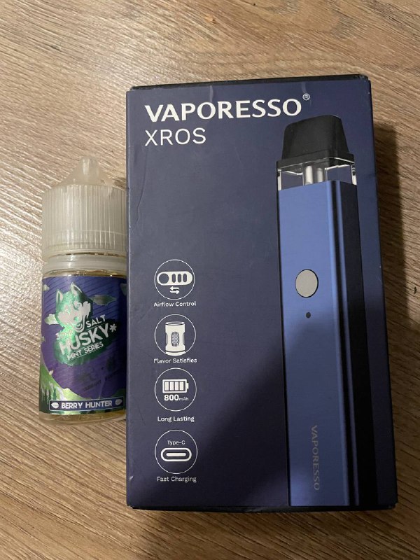Vaporesso XROS с картриджем и жижа Husky 20 mg 4