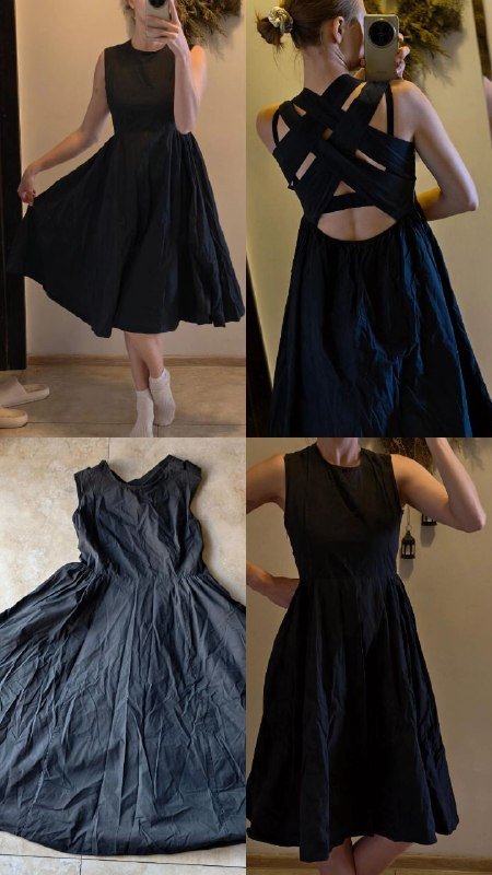 Вечернее черное платье no name размер M