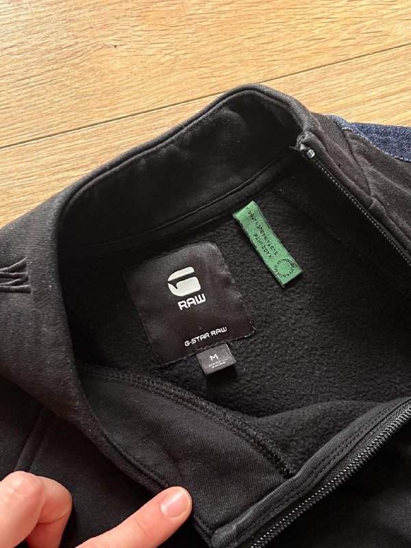 Платье свитшот G Star Raw черное с джинсовыми вставками размер М 2