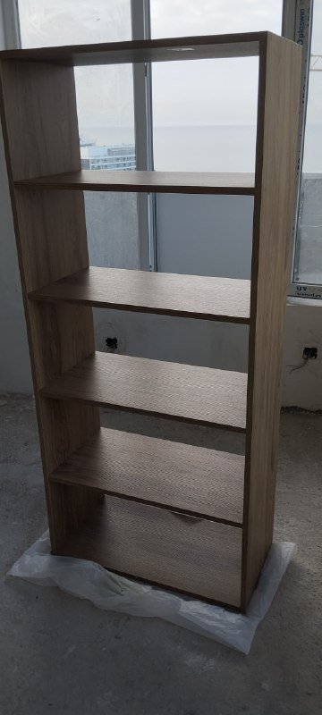 Новые белые и деревянные стеллажи 5