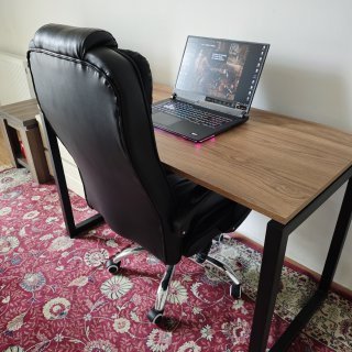 Стол деревянный с металлическими ножками 4