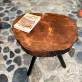Журнальный стол из среза дерева 2