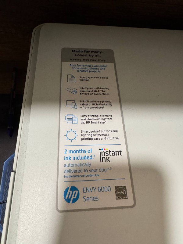 Принтер HP envy 6000 со сканером 2