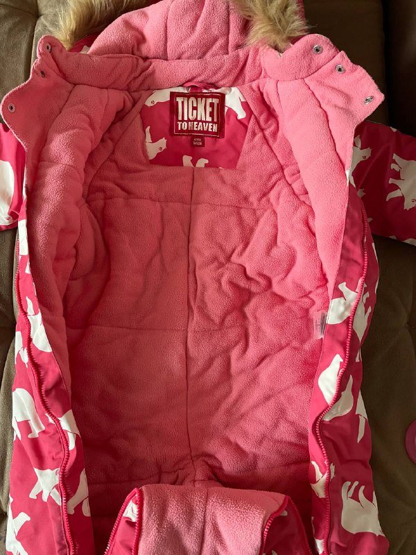 Зимний комбинезон для девочки 3-4 года 4