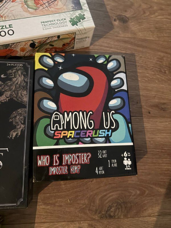 настольные игры cluedo, azul, pandemic, among us, 100 игр, пазлы 1500 деталей 2