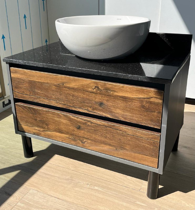 тумба с гранитной столешницей и раковина 6