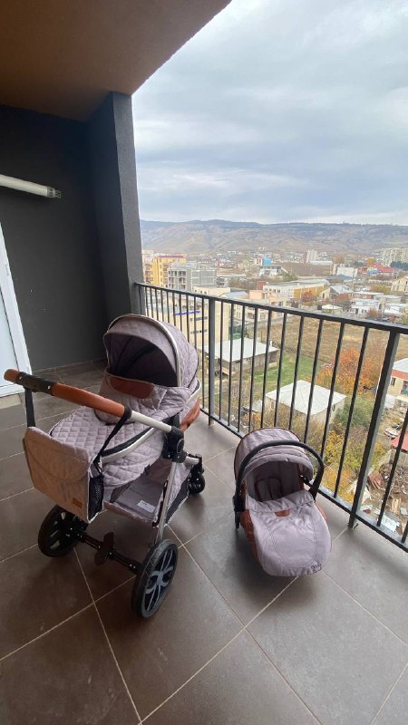Коляска Moni 3 в 1, люлька и автокресло