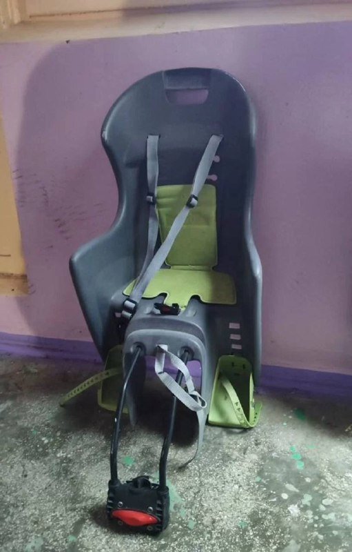 складной велосипед Stels Pilot, детское вело кресло 5