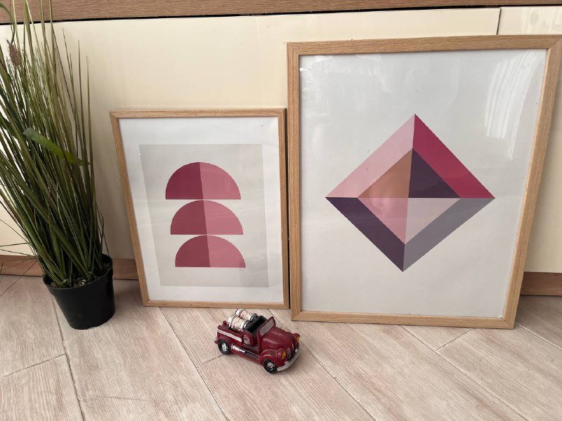 Рамки для картин, постер, ваза с сухоцветами, искусственный цветок