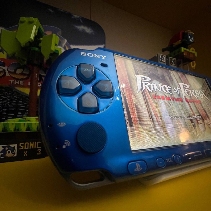 PSP 3000 Radiant Blue портативная ретро консоль 5