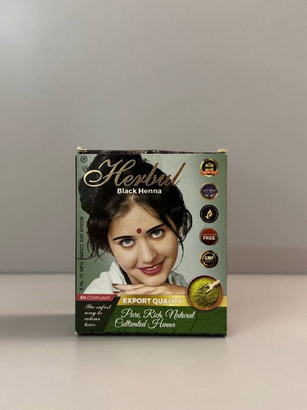 Индийская чёрная хна, натуральная хна Rainbow Research