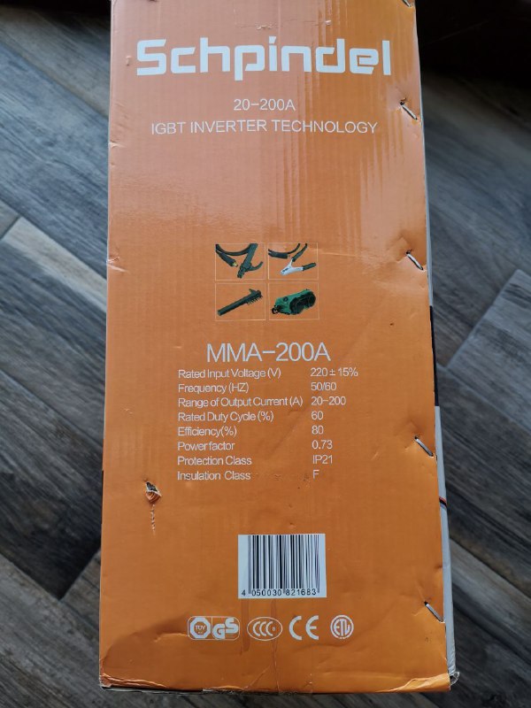 Инверторный сварочный аппарат Schpindel MMA-200A 2