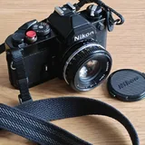 Плёночный фотоаппарат Nikon FM с объективом Nikkor 50mm 2