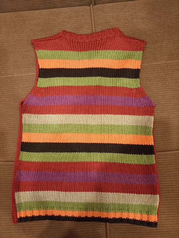 Вязаный тёплый жилет XS-S женский 2