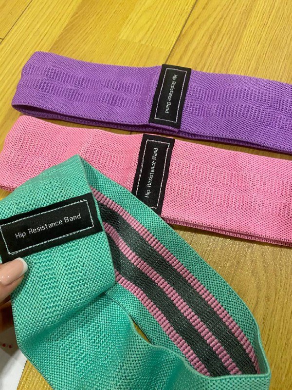 Набор эластичных лент для спорта и растяжки из 3 шт с чехлом 2