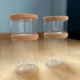 Стеклянные баночки с пробковыми крышками 1