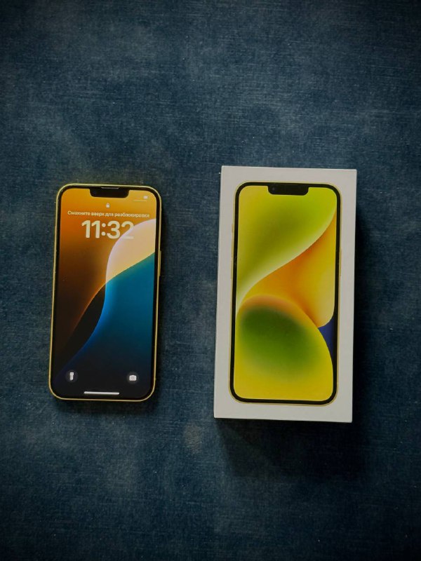 iPhone 14 128Gb, желтый, отличное состояние