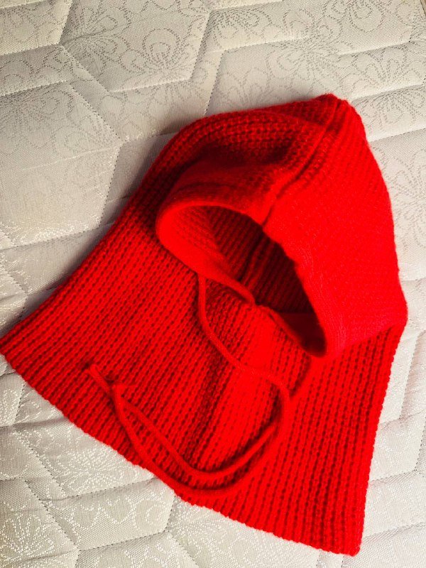 Красный капор, головной убор для женщины или подростка 2