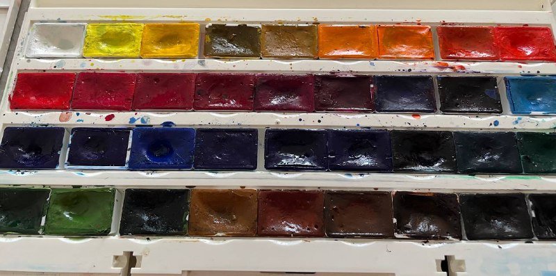 Акварельные краски Белые ночи 36 штук 2