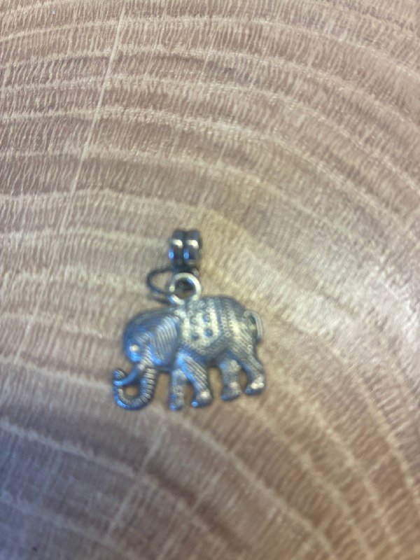 Серебряный подвес-слоник