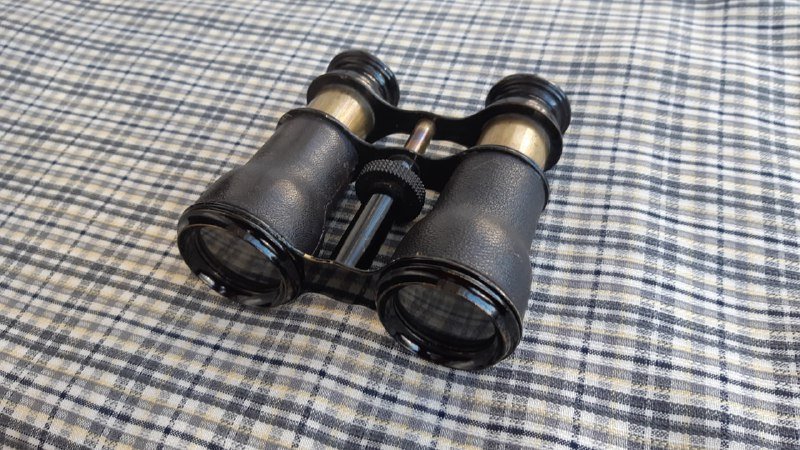 Театральный бинокль латунь кожа