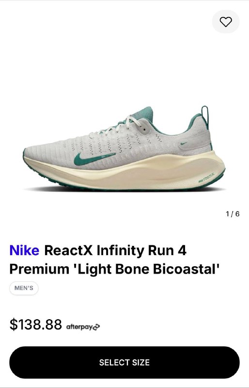 Nike ReactX Infinity Run 4 мужские кроссовки 43-44 7