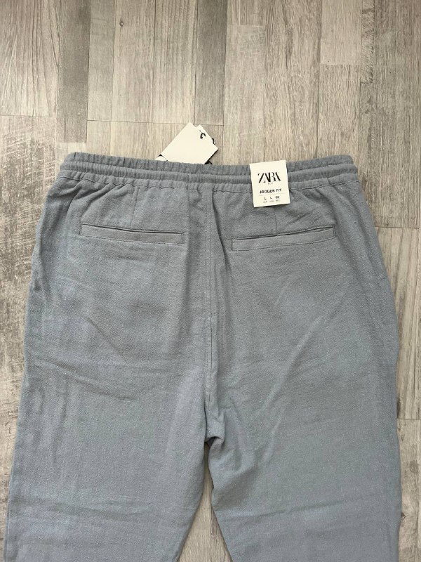 льняные мужские штаны Zara, размер L 3