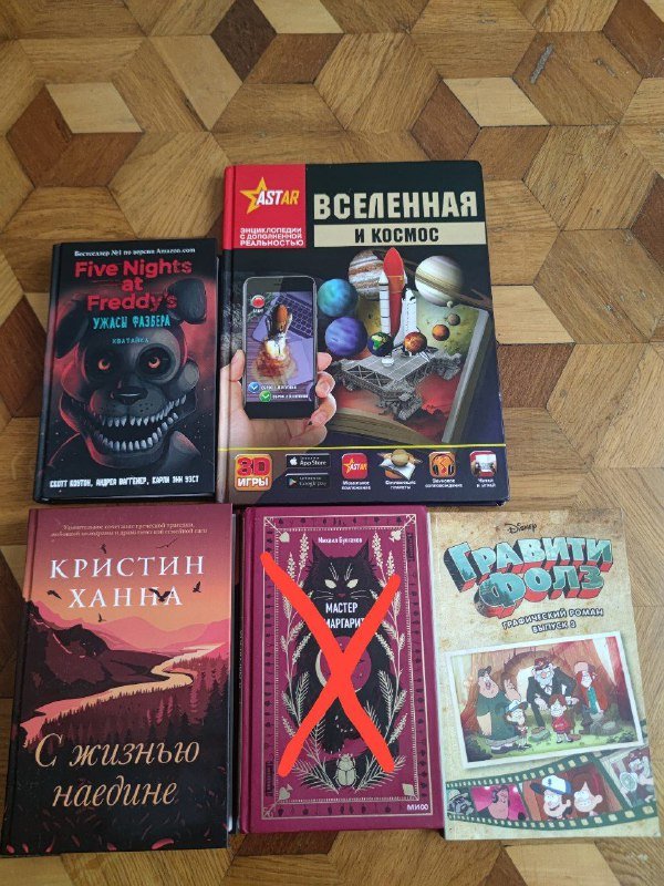 Книги: Five Nights at Freddy's, Вселенная и Космос, С жизнью наедине, Гравити Фолз