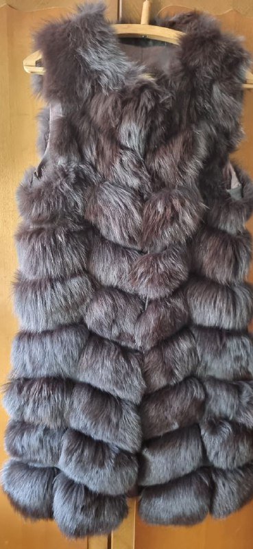 Полушубок натуральный Лама, размер S 3