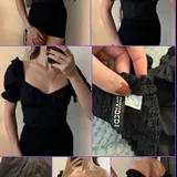 Женская рубашка, кроп топ, лосины, поясная сумка 5