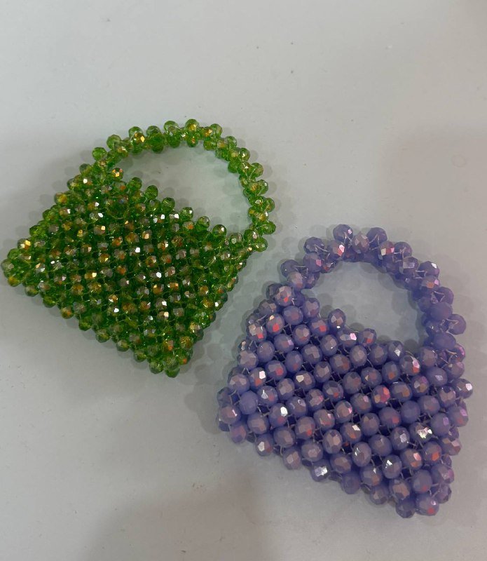 Декоративные ювелирные сумочки без фурнитуры синяя и зеленая