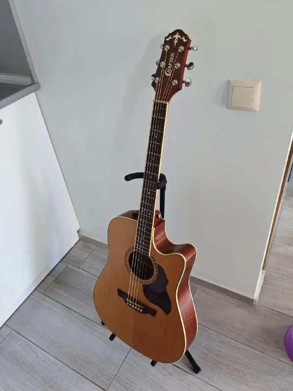 Акустическая гитара Crafter DTE7/N, Yamaha F-310 1