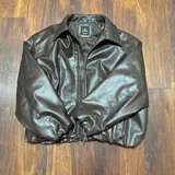 Кожаная куртка Pull & Bear XL 2