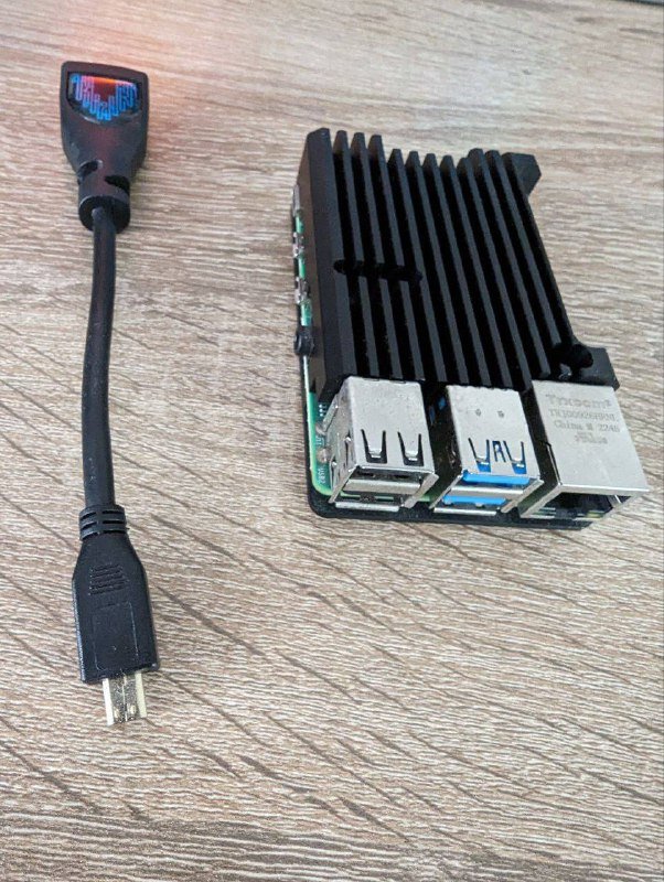 Raspberry pi4 8gb с радиатором охлаждения и переходником micro hdmi