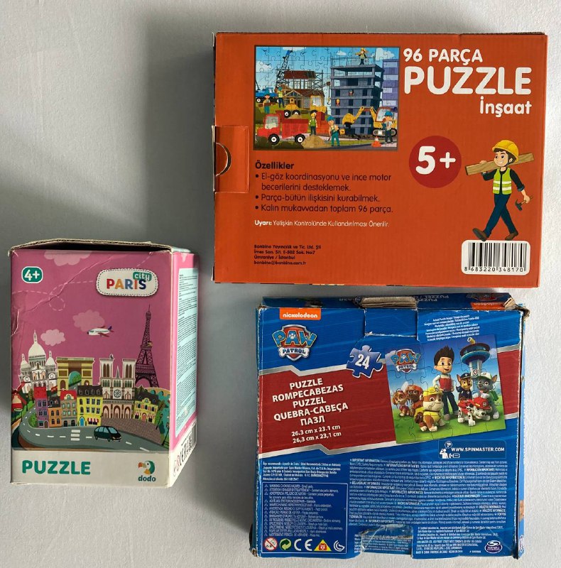 Детские развивающие игры и паззлы 3+ 4