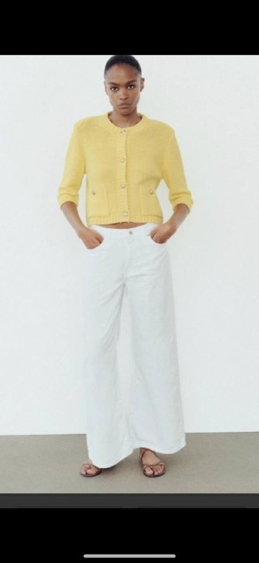 Белые джинсы Zara 38 размер