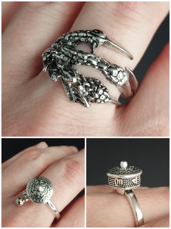 Кольца из бижутерного сплава 4