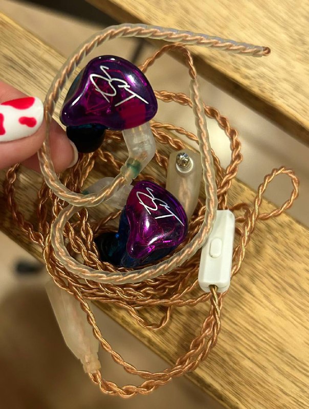 Мониторные гибридные наушники KZ ZST pro цветные 3