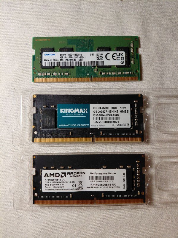 Оперативная память DDR4 8GB, 4GB Kingmax, AMD, Samsung