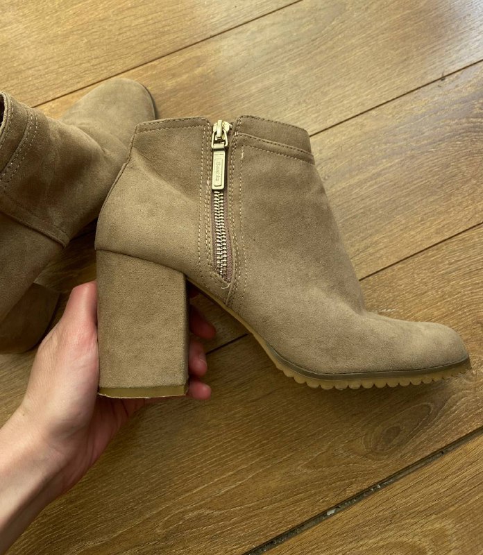 Ботильоны Bershka из искусственной замши 2