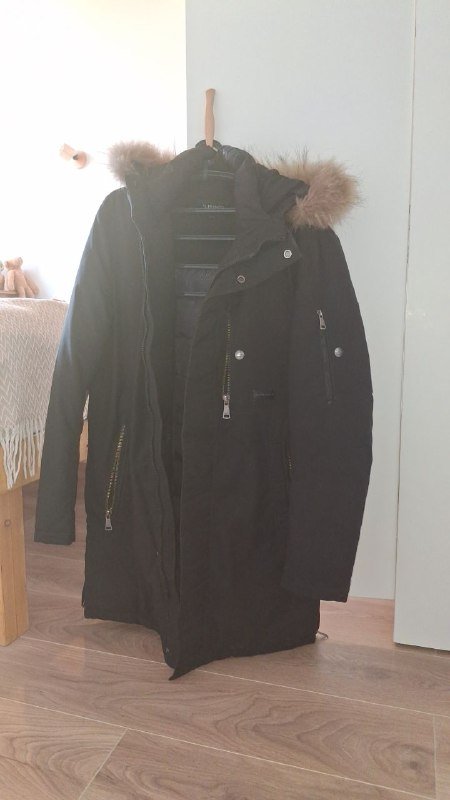 Мужской пуховик AL FRANKO с натуральным мехом