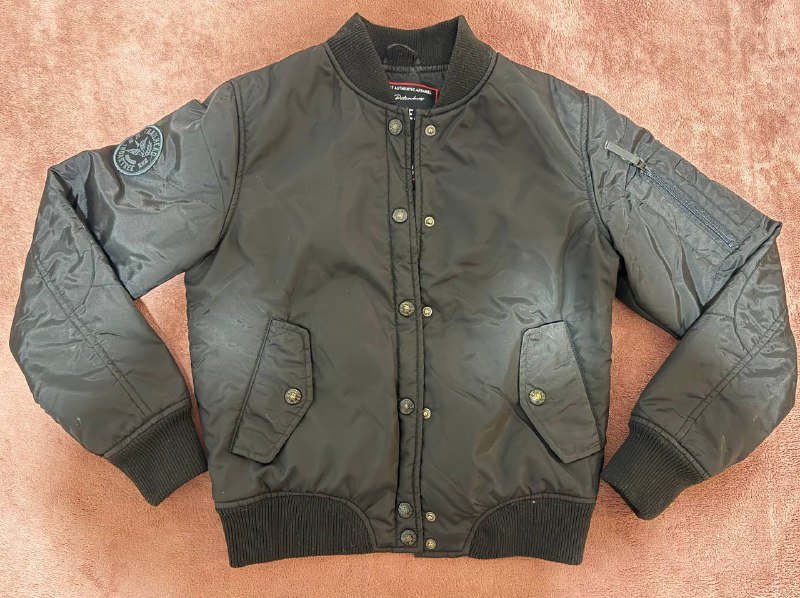 Куртка бомбер женская черная XS-S