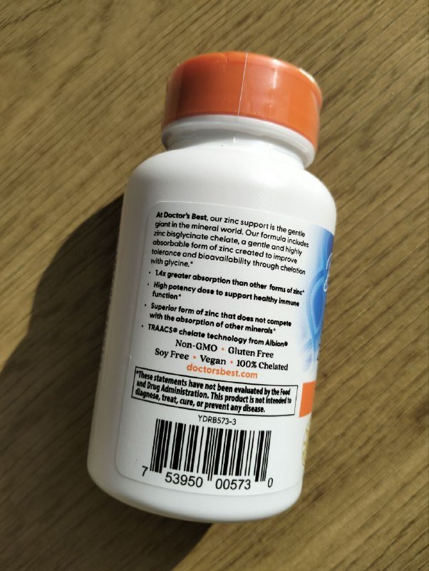 Цинк хелатный бисглицинат 90 капсул 50 мг 3