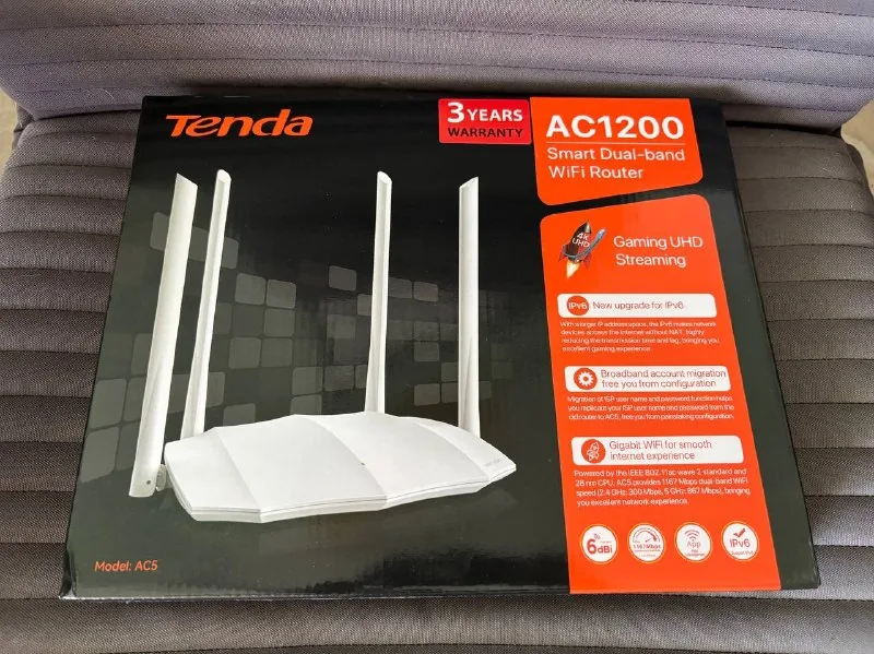 Новый Wi-Fi роутер Tenda AC5 AC1200 1