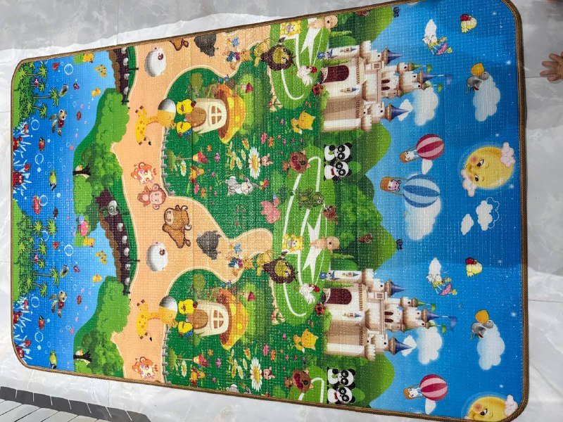 Детский непромокаемый коврик двусторонний 2