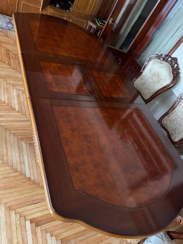 Стол из иранского дерева со стульями и креслами 3