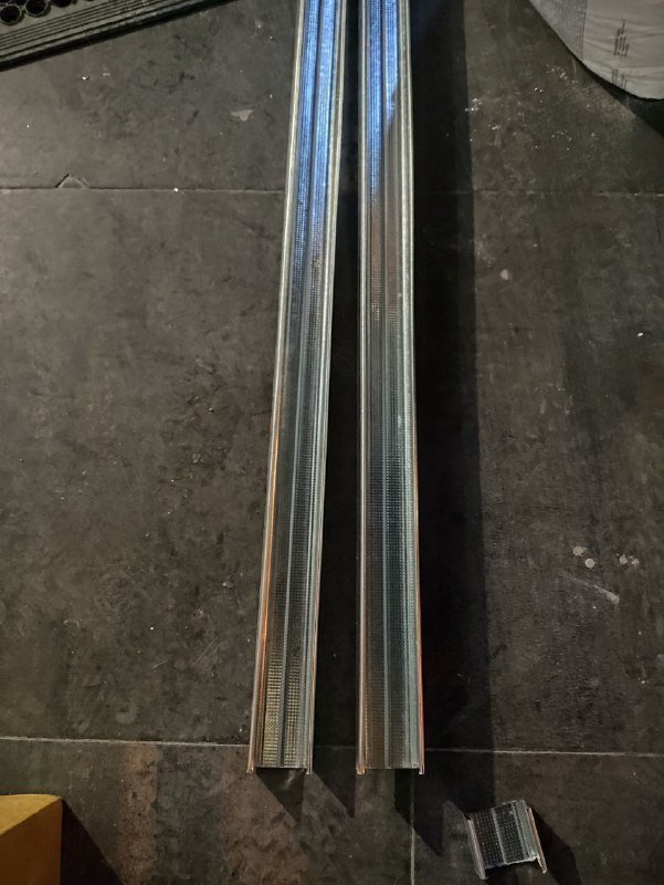 Профили 27x60 и лист гипсокартона со стекловолокном